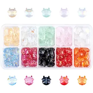 Transparent Baking Paint Glass Beads