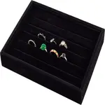 Wooden Cuboid Jewelry Rings Displays