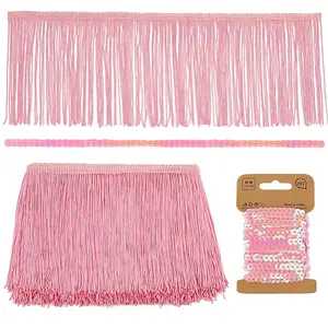 10 Yards Polyester Tassel Lace Ribbons