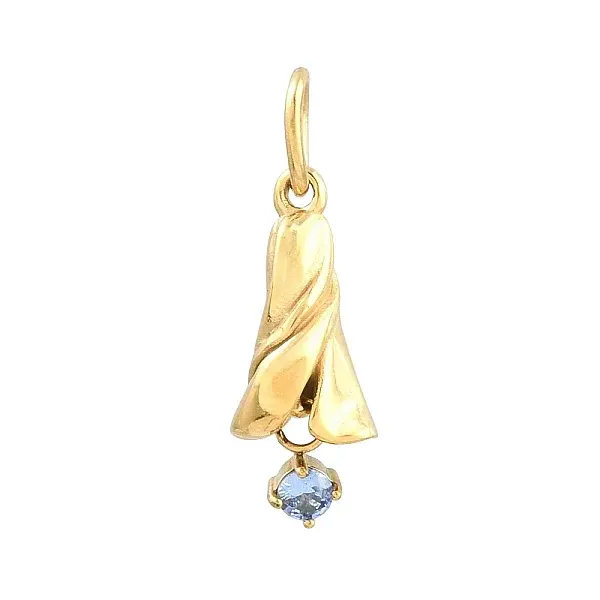304 Stainless Steel Micro Pave Cubic Zirconia Pendants