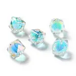 Two Tone UV Plating Rainbow Iridescent Acrylic Beads