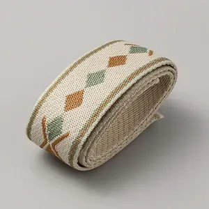 Polyester Jacquard Rhombus Ribbon