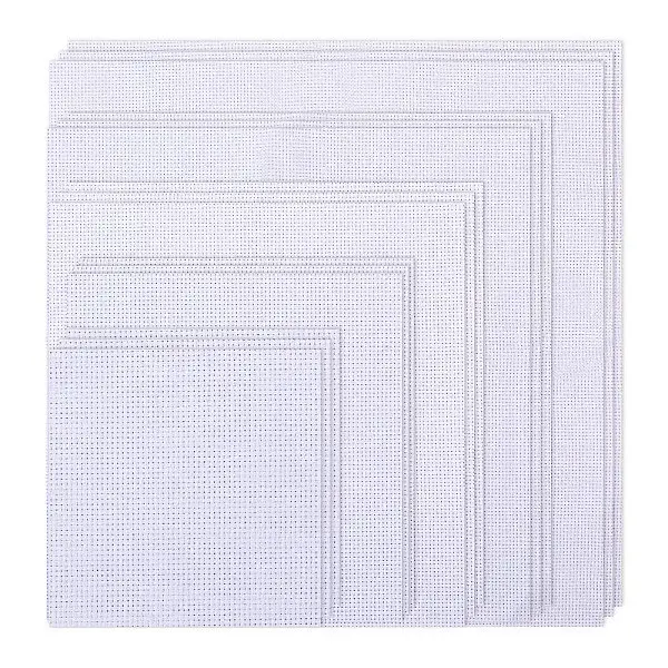 15Pcs 5 Styles 14CT Cross Stitch Fabric