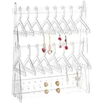 Coat Hanger Shaped Acrylic Earring Display Stands