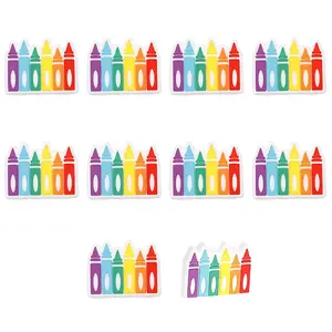 10Pcs Crayon Food Grade Eco-Friendly Silicone Beads