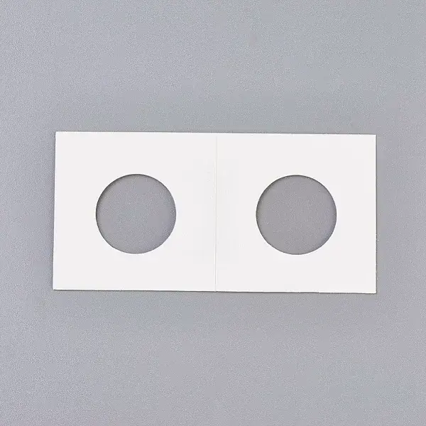 Cardboard Staple Type Coin Mylar Flip Holder Cover Case