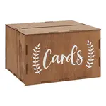 Word Card Printed Wood Wedding Card Storage Boxes