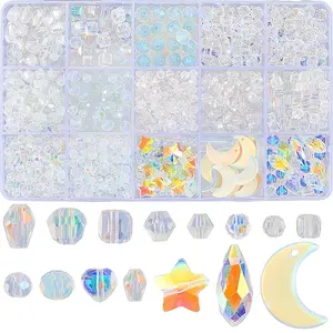 1070Pcs Electroplate Glass Beads Strands
