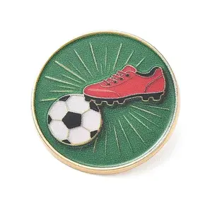 Football Theme Alloy Enamel Pins