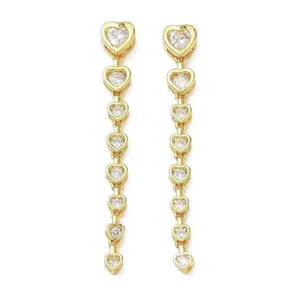 Brass Micro Pave Cubic Zirconia Big Pendants