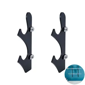 Acrylic Wall Mounted Double Sword Katana Holder Stands