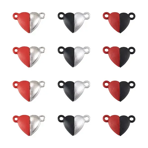 12 Sets 3 Colors Alloy Magnetic Clasps
