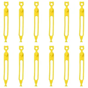 12Pcs Silicone Flexible Cord Organizer