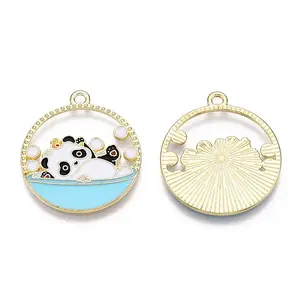 Alloy Enamel Pendants