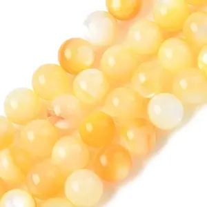 Natural Yellow Shell Beads Strands
