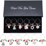 Christmas Glass Wine Glass Charms