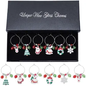 Christmas Glass Wine Glass Charms