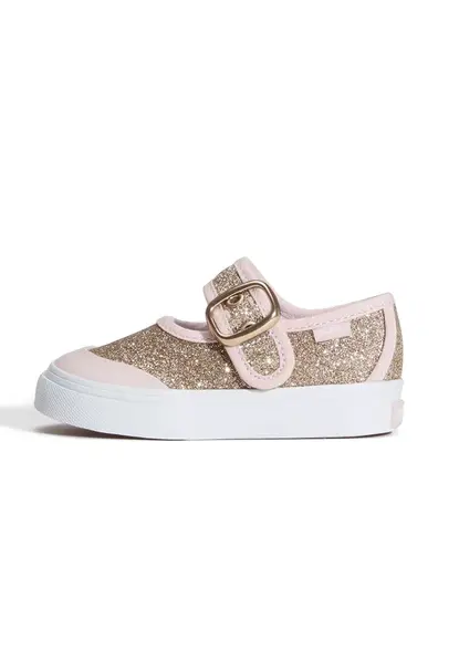 VANS Baleríny  zlatá / pastelovo ružová