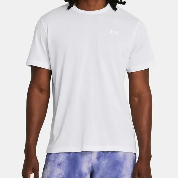 Under Armour Tričko UA LAUNCH SHORTSLEEVE-WHT - Pánské