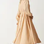 Happiness İstanbul Women's Cream Zipper Seasonal Woven Dress Trench Coat