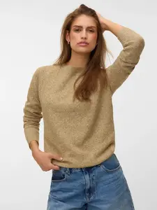 VERO MODA Sveter 'VMDoffy'  kapučíno