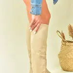 Fox Shoes Ten Women's Suede Flat-Sole Casual Boots
