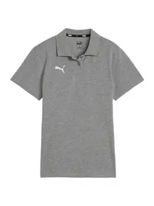 PUMA Funkčné tričko 'TeamGoal'  sivá / biela