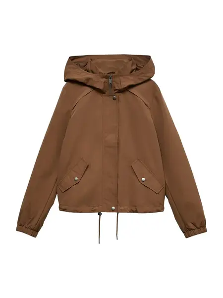 VERO MODA Prechodná bunda 'VMZOA'  hnedá