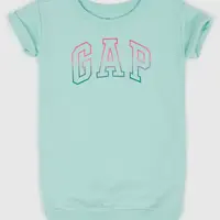 GAP Dětské mikinové šaty s logem - Holky