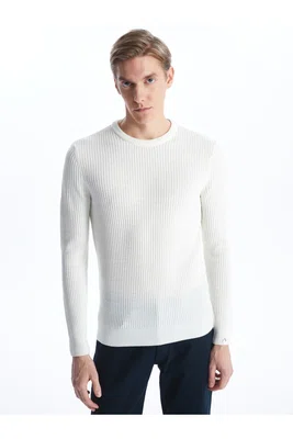 LC Waikiki Crew Neck Long Sleeve Men's Knitwear Sweater