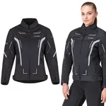 Letní dámská moto bunda W-TEC Mirelia černo-šedá 3XL