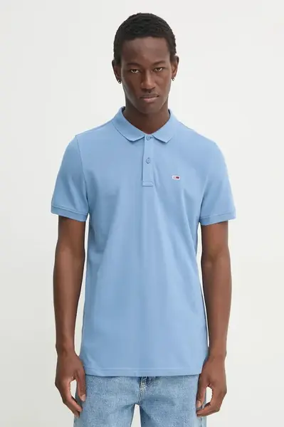 Tommy Jeans  Bavlněné polo tričko