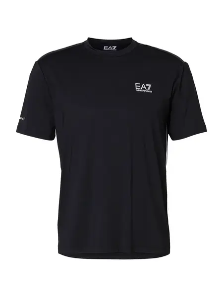 EA7 Emporio Armani Tričko  čierna / biela