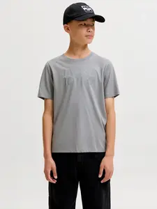 Jack & Jones Junior Tričko  sivá / kamenná