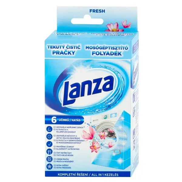 LANZA Tekutý čistič pračky Fresh 250 ml
