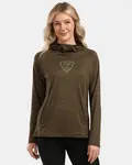Dámská fitnesová mikina kilpi aileen-w khaki 38