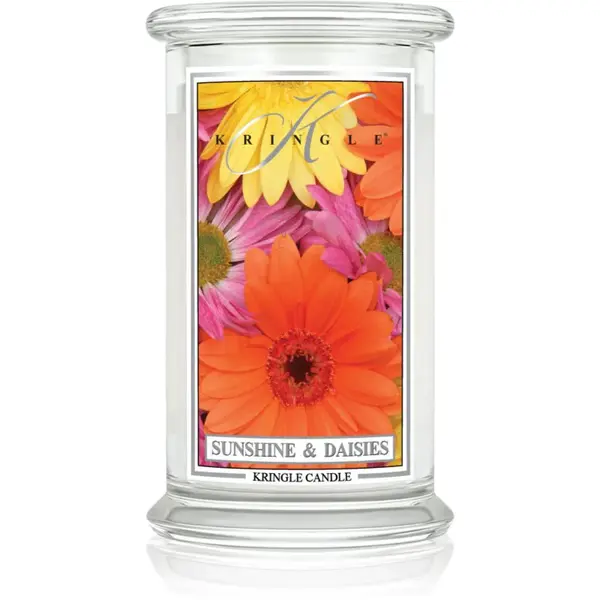 Kringle Candle Classic Sunshine & Daisies vonná svíčka 623 g