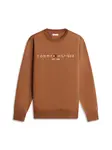 TOMMY HILFIGER Mikina  hnedá / biela