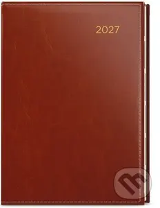 Denní diář 2027 Ctirad s výsekem Premier A5 hnědá