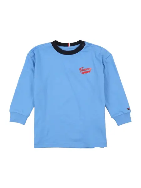 TOMMY HILFIGER Tričko  námornícka modrá / azúrová / červená