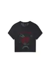 Ed Hardy Tričko 'Life Is A Gamble'  červená / čierna