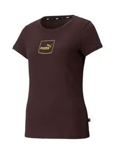 PUMA Tričko  hnedá