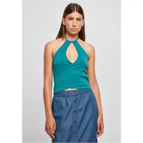 Dámský krátký zavinutý nákrčník Top akvarel