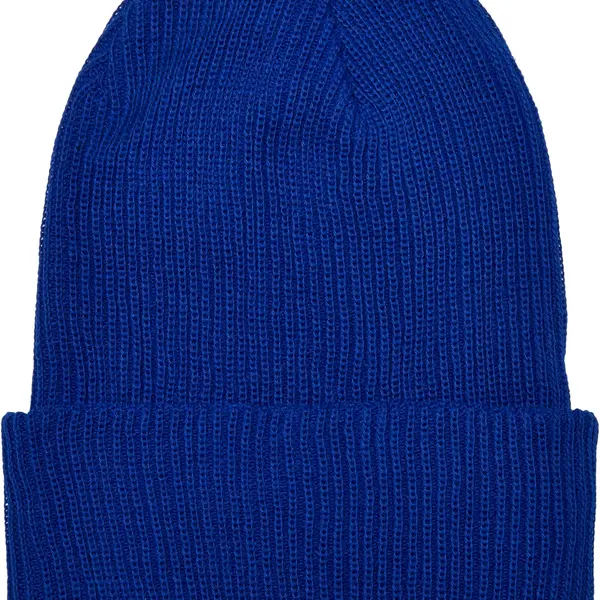 Čepice z recyklované příze žebrovaný úplet Royalblue