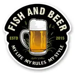 4anglersdesign samolepka 102 fish and beer