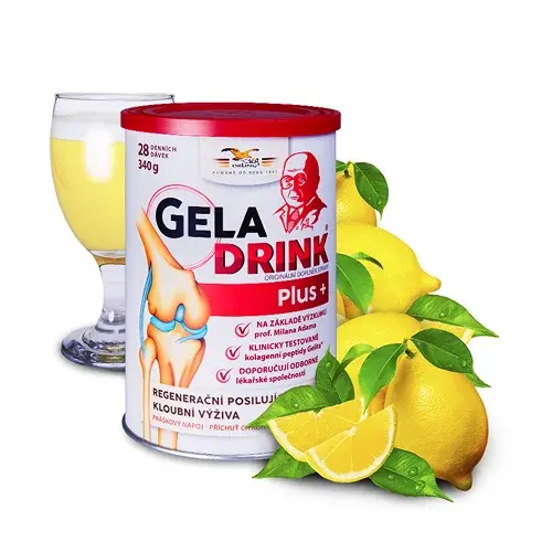 Geladrink Plus+ práškový nápoj citron 340 g