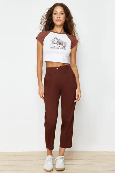 Dámské kalhoty Trendyol Striped