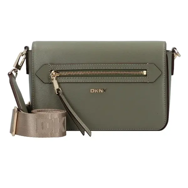 DKNY Taška cez rameno 'Bryant Ave'  olivová