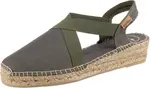 Toni Pons Espadrilky  sivá / tmavozelená