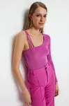 Trendyol Lilac Knitted Snap fastener Body